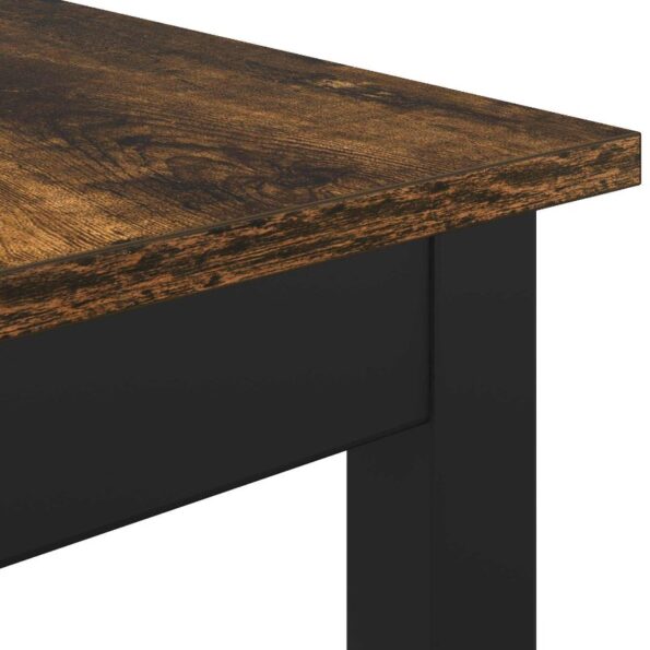 vidaXL lavička Dymová dub 160 x 35 x 45 cm Kompozitné drevo – Obrázok 7
