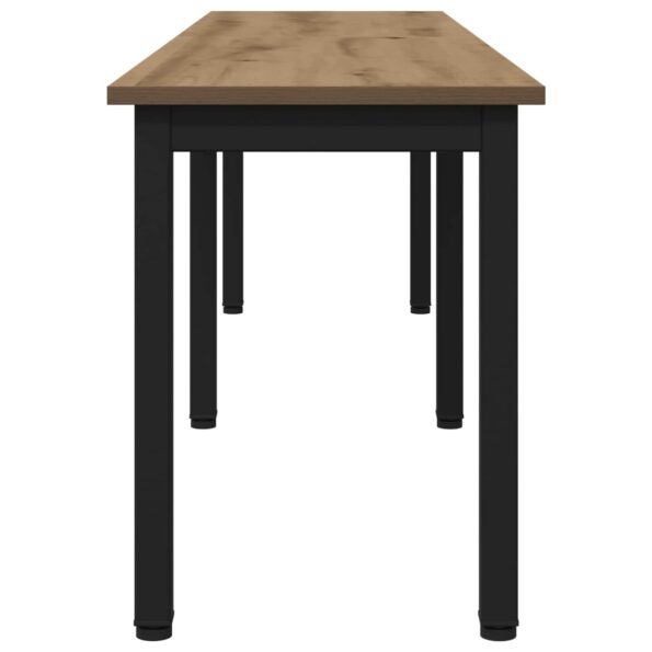 vidaXL lavička Remeselnícky dub 160 x 35 x 45 cm Kompozitné drevo – Obrázok 6