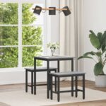 vidaXL Jedálenské stoly KOV