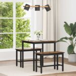 vidaXL Jedálenské stoly KOV