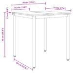 vidaXL Jedálenské stoly KOV – Obrázok 10