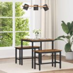 vidaXL Jedálenské stoly KOV