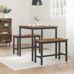 vidaXL Jedálenské stoly KOV – Obrázok 4