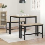 vidaXL Jedálenské stoly KOV – Obrázok 4