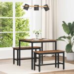 vidaXL Jedálenské stoly KOV