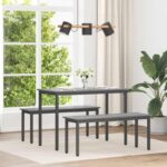 vidaXL Jedálenské stoly KOV