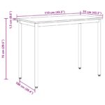 vidaXL Jedálenské stoly KOV – Obrázok 11