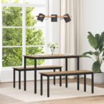 vidaXL Jedálenské stoly KOV