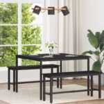 vidaXL Jedálenské stoly KOV