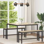 vidaXL Jedálenské stoly KOV