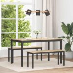 vidaXL Jedálenské stoly KOV