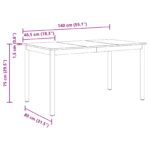 vidaXL Jedálenské stoly KOV – Obrázok 11