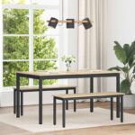 vidaXL Jedálenské stoly KOV