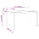 vidaXL Jedálenské stoly KOV – Obrázok 11