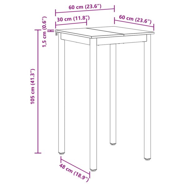 vidaXL Jedálenské stoly Kompozitné drevo – Obrázok 10