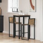 vidaXL Jedálenské stoly Kompozitné drevo