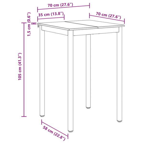 vidaXL Jedálenské stoly Kompozitné drevo – Obrázok 10