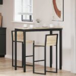 vidaXL Jedálenské stoly Kompozitné drevo