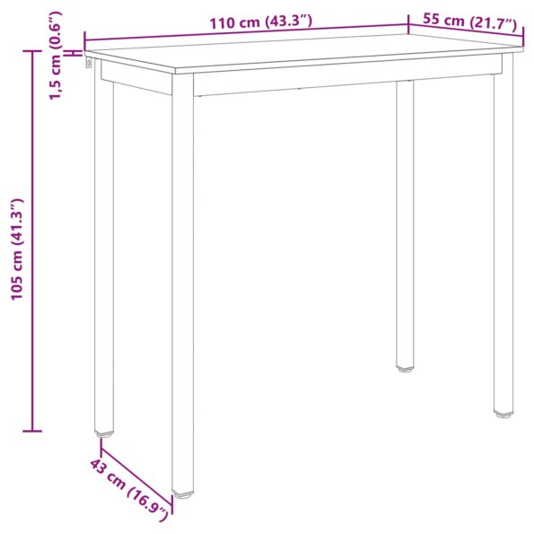 vidaXL Jedálenské stoly Kompozitné drevo – Obrázok 10