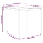 vidaXL Jedálenské stoly Kompozitné drevo – Obrázok 11