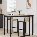 vidaXL Jedálenské stoly Kompozitné drevo