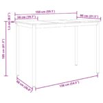 vidaXL Jedálenské stoly Kompozitné drevo – Obrázok 11