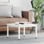 vidaXL Konferenčný stolík Biela 60 x 60 x 36 cm