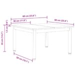 vidaXL Konferenčný stolík Biela 60 x 60 x 36 cm – Obrázok 11