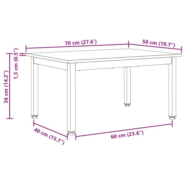 vidaXL Konferenčný stolík Biela 60 x 50 x 36 cm – Obrázok 12