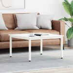 vidaXL Konferenčný stolík Biela 80 x 80 x 45 cm