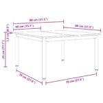 vidaXL Konferenčný stolík Biela 80 x 80 x 45 cm – Obrázok 9