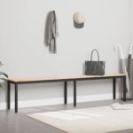 vidaXL lavička Prírodná 200 x 35 x 45 cm Masívne borovicové drevo – Obrázok 4