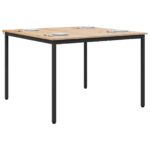 vidaXL Jedálenský stôl Prírodná 110 x 110 x 75 cm – Obrázok 3
