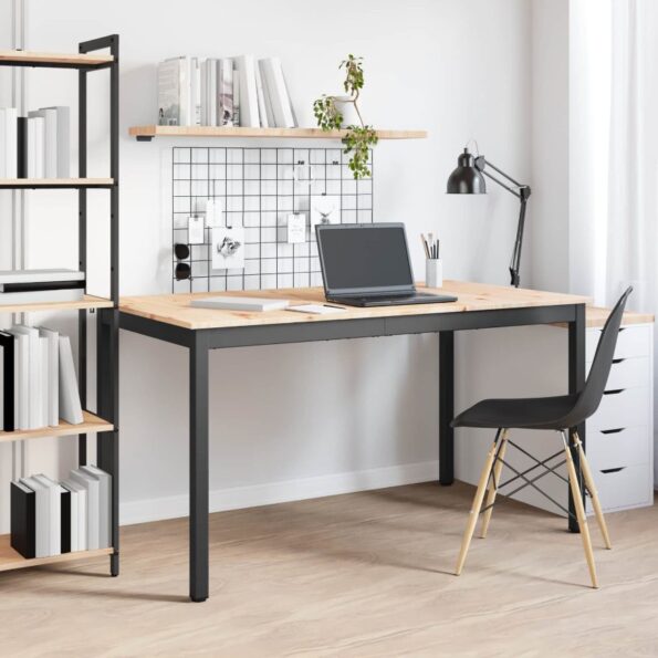 vidaXL Jedálenský stôl Prírodná 140 x 80 x 75 cm – Obrázok 4