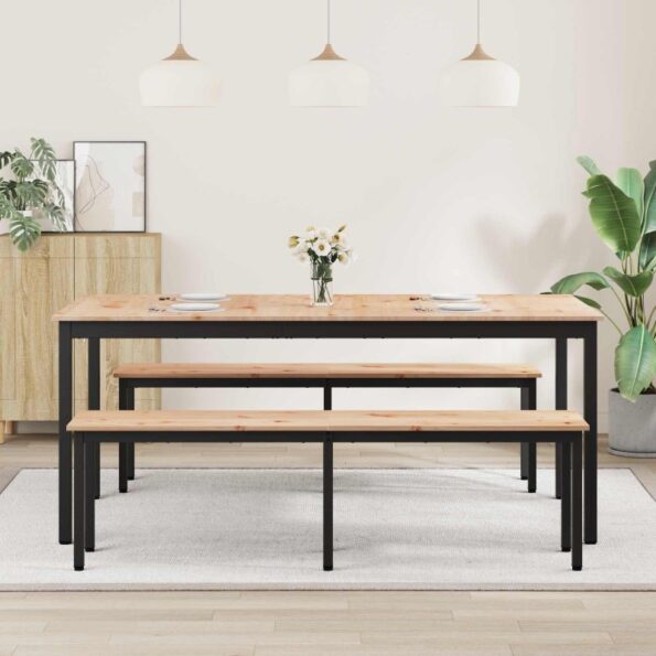 vidaXL Jedálenský stôl Prírodná 180 x 90 x 75 cm – Obrázok 4