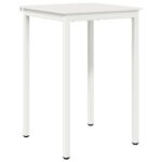 vidaXL Barový stôl Biela 110 x 55 x 105 cm Masívne borovicové drevo – Obrázok 2