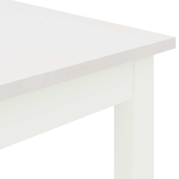 vidaXL Barový stôl Biela 110 x 55 x 105 cm Masívne borovicové drevo – Obrázok 7