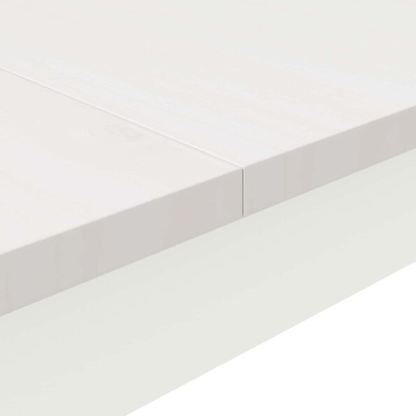 vidaXL Barový stôl Biela 110 x 55 x 105 cm Masívne borovicové drevo – Obrázok 8