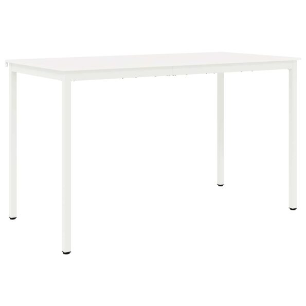vidaXL Barový stôl Biela 110 x 55 x 105 cm Masívne borovicové drevo – Obrázok 2