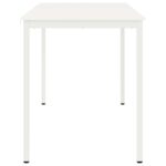 vidaXL Barový stôl Biela 110 x 55 x 105 cm Masívne borovicové drevo – Obrázok 6