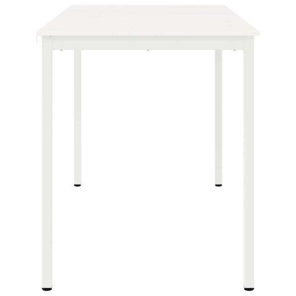 vidaXL Barový stôl Biela 110 x 55 x 105 cm Masívne borovicové drevo – Obrázok 6