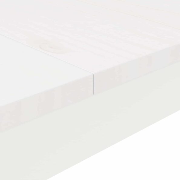 vidaXL Barový stôl Biela 110 x 55 x 105 cm Masívne borovicové drevo – Obrázok 11