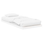 vidaXL Posteľový rám Biela 75 x 190 cm Kompozitné drevo – Obrázok 2