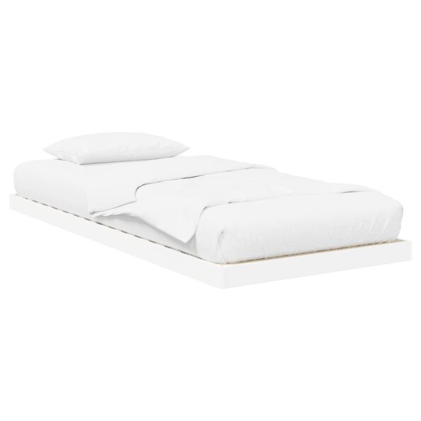 vidaXL Posteľový rám Biela 75 x 190 cm Kompozitné drevo – Obrázok 2