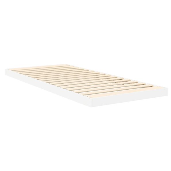 vidaXL Posteľový rám Biela 75 x 190 cm Kompozitné drevo – Obrázok 8