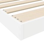 vidaXL Posteľový rám Biela 75 x 190 cm Kompozitné drevo – Obrázok 9