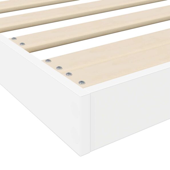 vidaXL Posteľový rám Biela 75 x 190 cm Kompozitné drevo – Obrázok 9