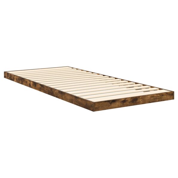 vidaXL Posteľový rám Dymová dub 75 x 190 cm Kompozitné drevo – Obrázok 5