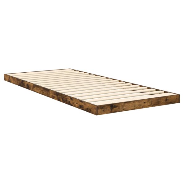 vidaXL Posteľový rám Dymová dub 75 x 190 cm Kompozitné drevo – Obrázok 8