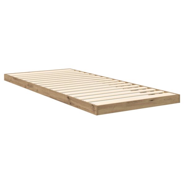 vidaXL Posteľový rám Remeselný dub 75 x 190 cm Kompozitné drevo – Obrázok 5